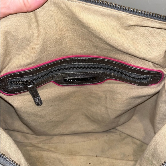 Large Elliott Lucca soft leather studded metallic bag - Picture 6 of 7